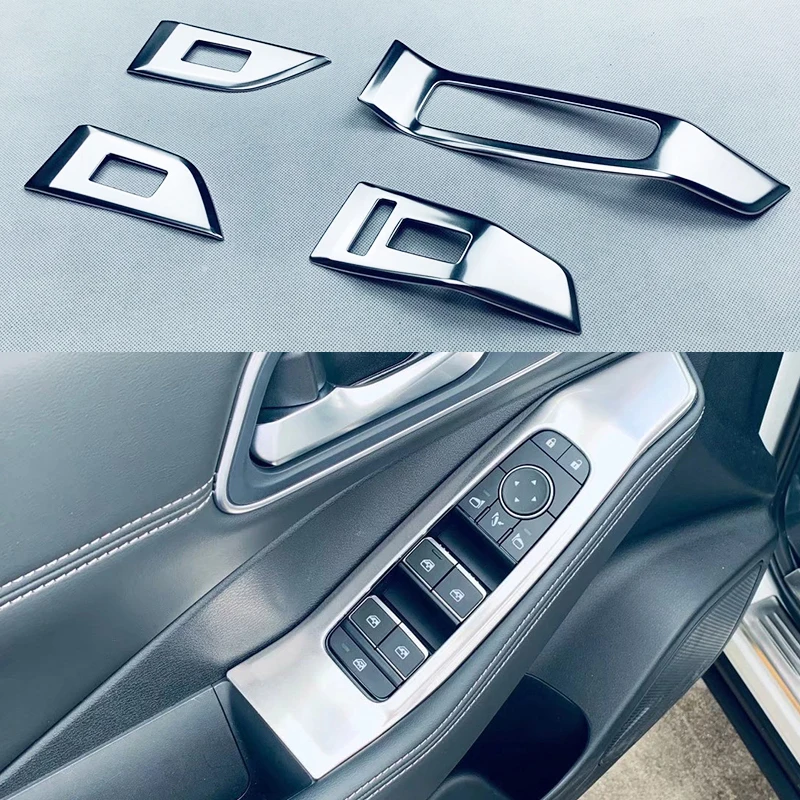 

For Nissan X-trail 2021 Inner Door Armrest Window Lift Button Panel Molding Cover Trim Accessories