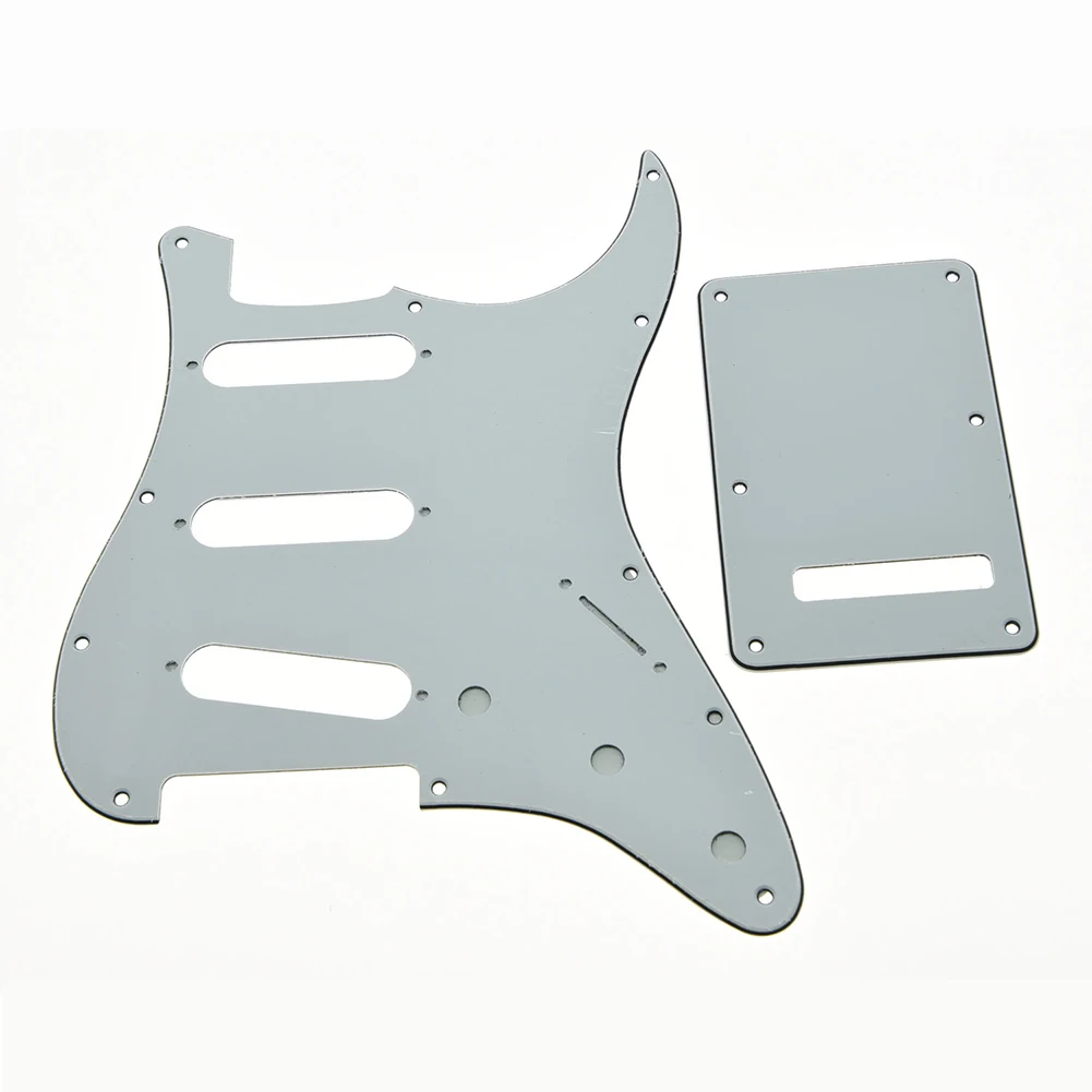 

SSS Guitar Pickguard Scratch Plate Back Tremolo Cover Screw For Strat ST Guitar PVC Celluloid 3 Ply 11 Holes Guitar Pick Guard