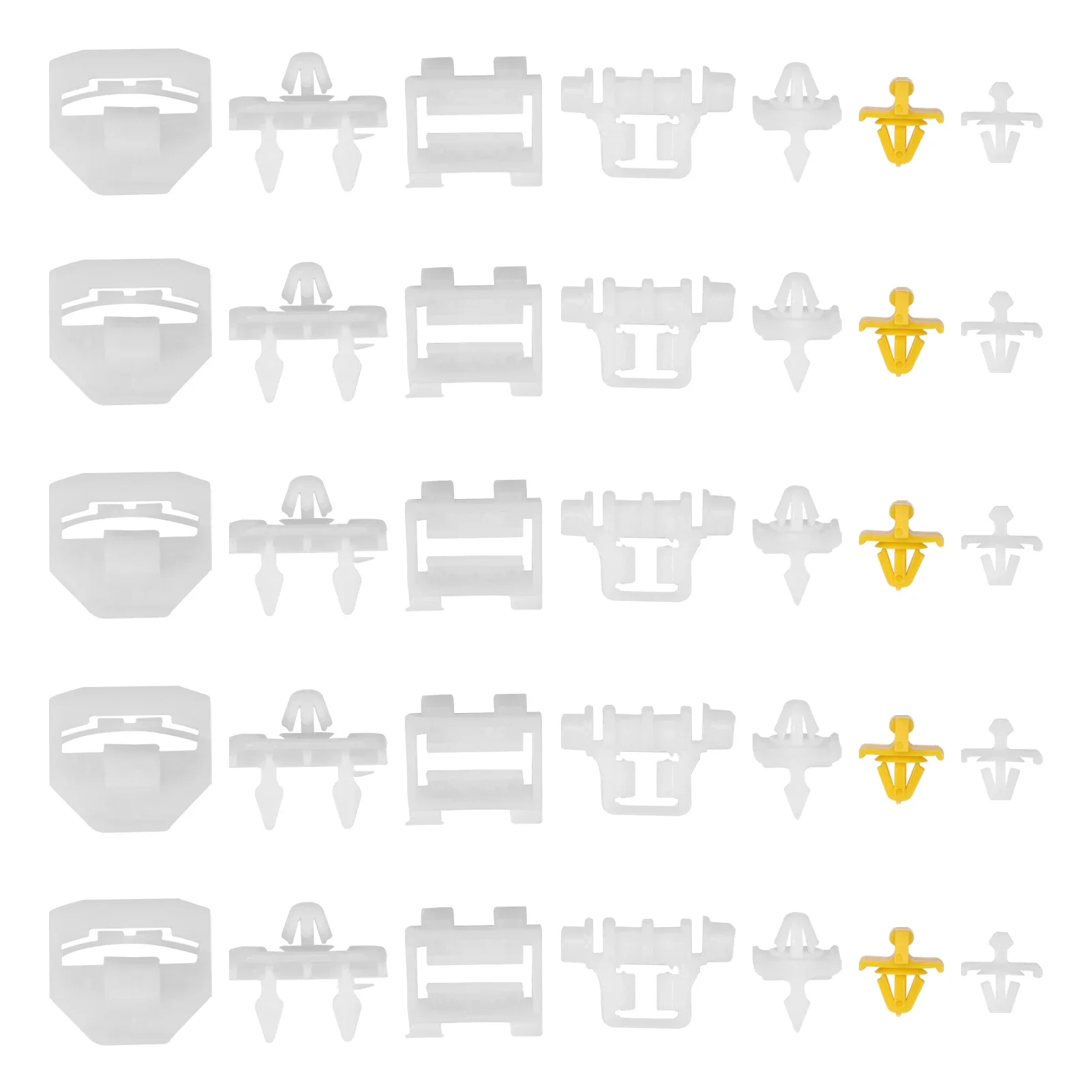 

42 комплекта боковых зажимов для отделки 190 серии 190 W201 190E 190D A 0069883578 Пластиковые крепления 0019885081 0019885181 0019884981
