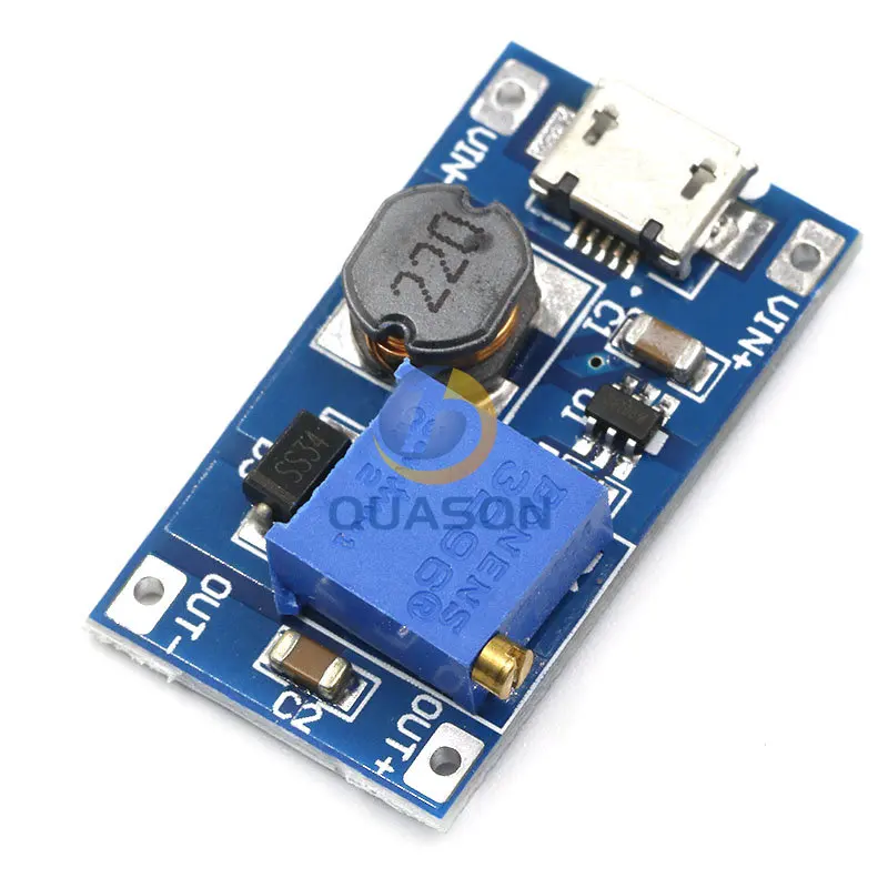 2A boost board DC-DC модуль широкий вход напряжения 2 24V L 5912 28V Регулируемый 2577 |