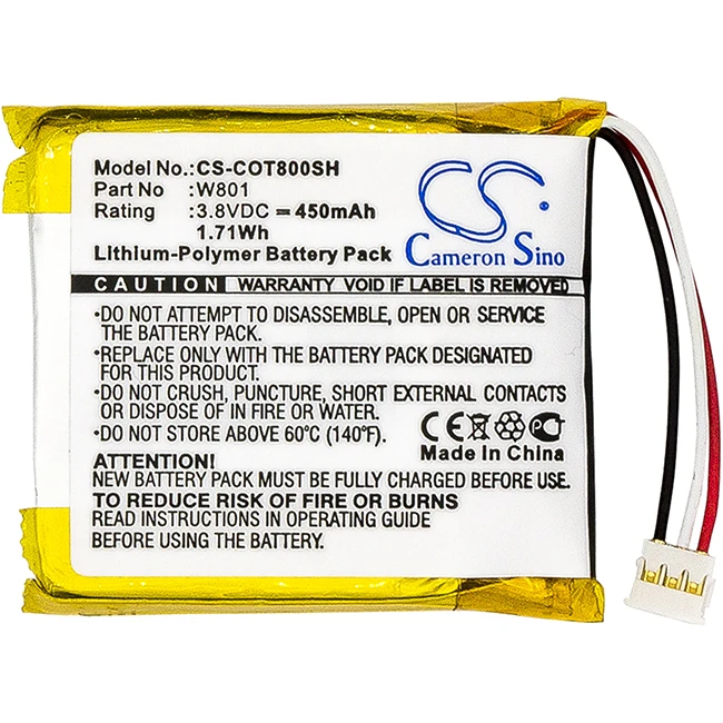 

Cameron Sino 450mAh Battery For Codio K8 T8 W801