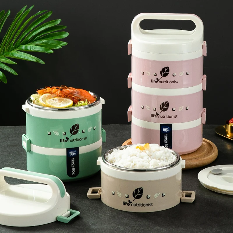 

Japanese Thermal Lunch Box for School Office Microwavable Lunch Bento Box Leakproof Thermos Food Storage Container Lunchbox