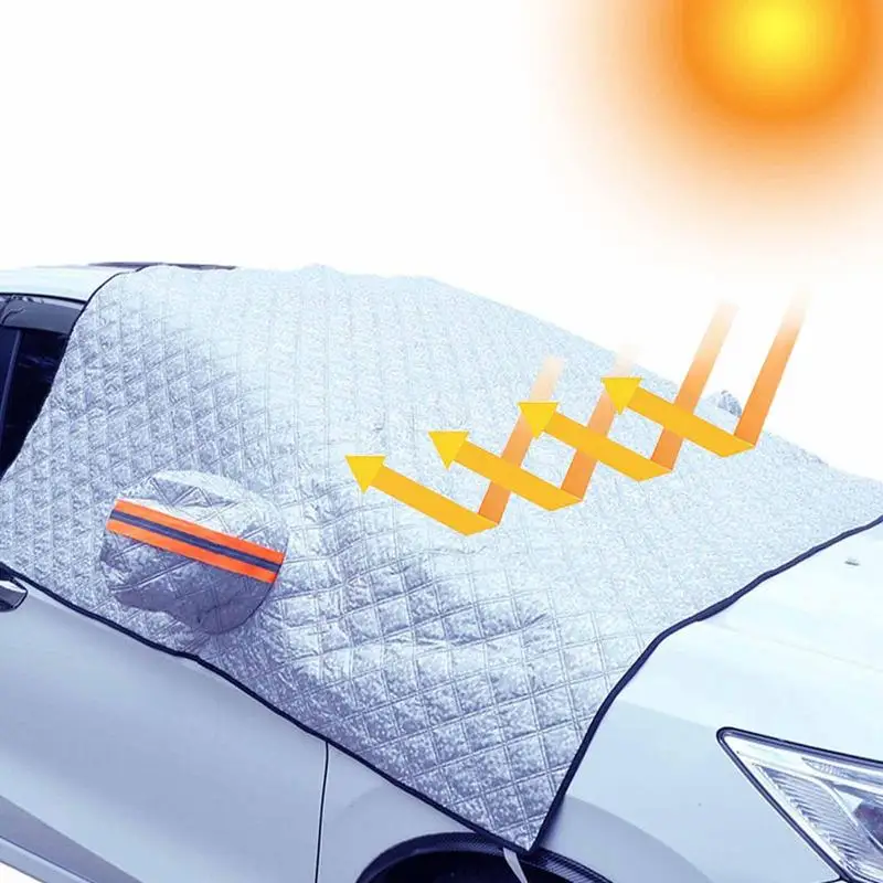 

New Universal Car Snow Cover Front Windshield Winter Snow Ice Rain Dust Frost Guard Cover Antifreeze Cover Car Accessories