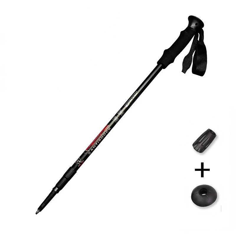 

66-135cm Nordic Walking Sticks Camping Hiking Ultralight Adjustable Telescopic Alpenstock Trekking Poles Climbing