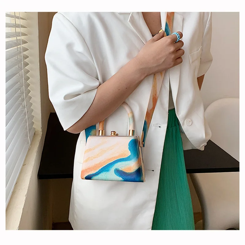 

Luxury Crossbody Bags For Women 2022 PU Leather Lemon Color Shoulder Bag Women Casual Satchels Wide Straps Fashion Bag Handbag