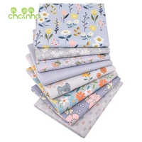 chainhoprinted twill cotton fabricdiy quilting sewing textilepatchwork materialgray series cloth40x50cm bundle1or2 meter