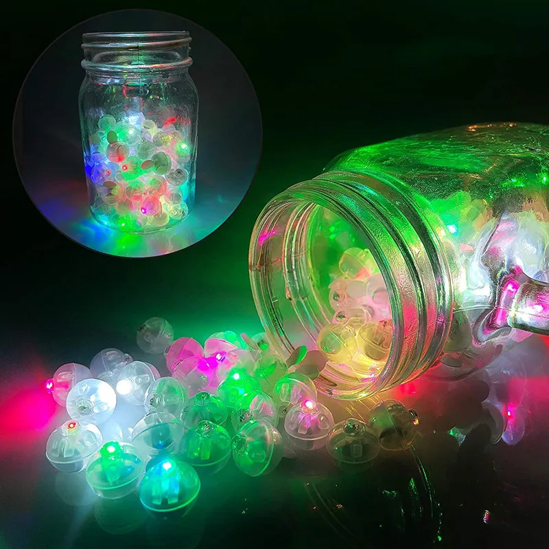 

200PCS LED Colorful Lantern Balloon Light Switch Type Glow-in-the-dark Strobe Bar Wedding Birthday Party Decorations