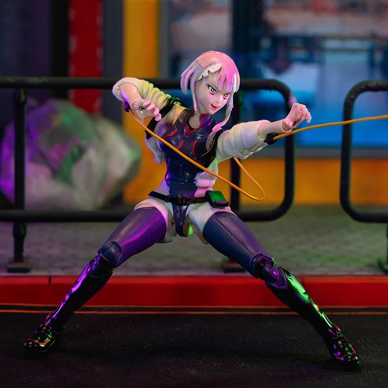 Фото Новая оригинальная аниме-фигурка Jada Cyberpunk: Edgerunners David Martinez Lucyna Kushinada, экшн-фигурка, игрушки для детей, Рождественский подарок №3