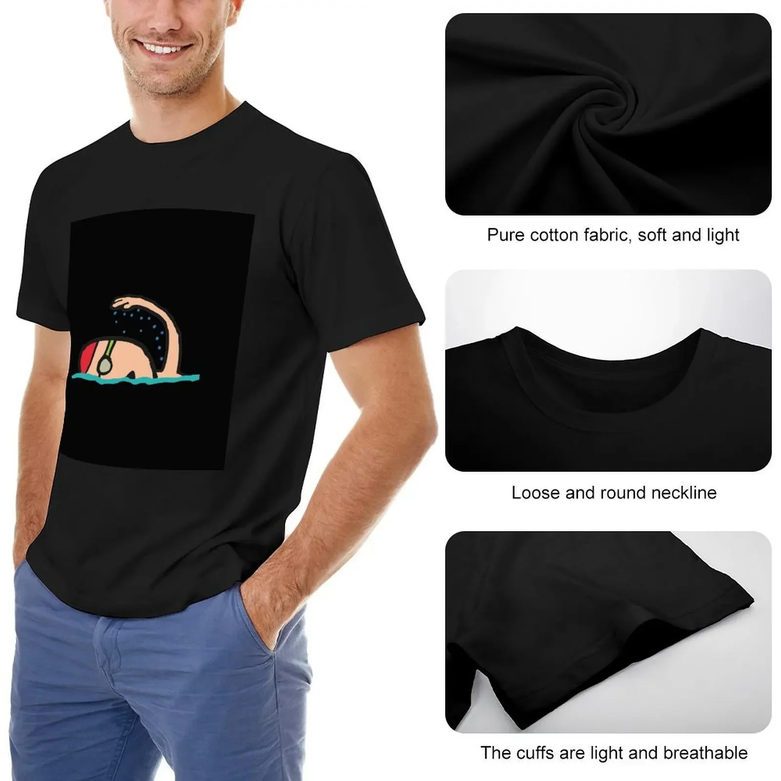 Футболка для пловца и плавания футболка с принтом животных мальчиков мужская