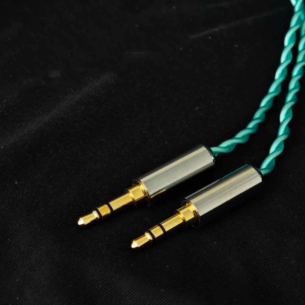 Фото для 4-жильного коаксиального кабеля Denon AH-D5200/D7200/D9200, 4,4 мм, сбалансированный, посеребренный, OCC №4