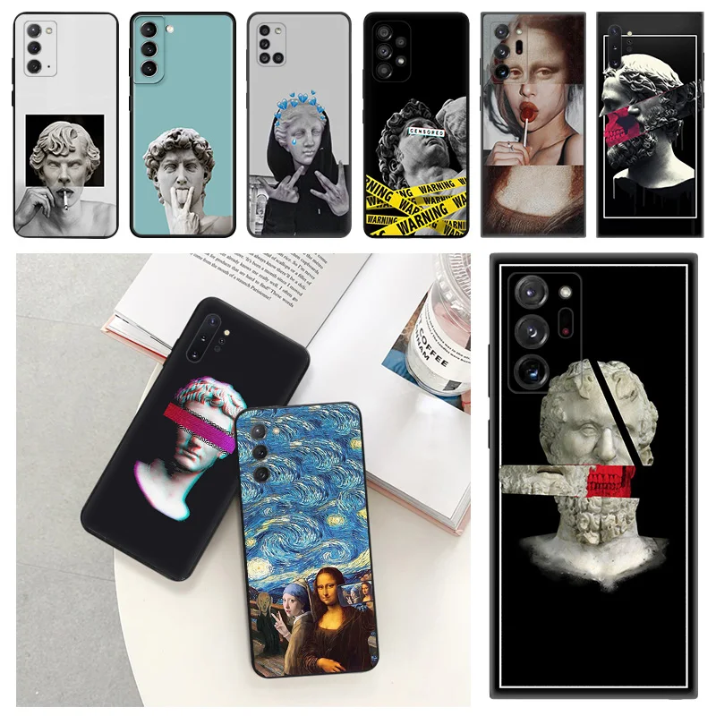 

Silicone Phone Case for Samsung M54 A24 S8 M30 M21 M31 M51 M32 M12 04 M62 M22 M52 M23 M33 M53 M13 Renaissance David Statue Cover