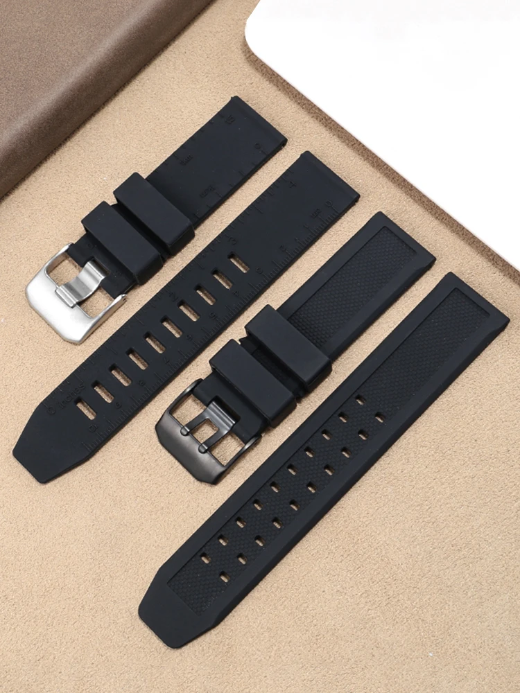 20 22 23мм Резиновый ремешок для часов подходит для LUMINOX 3051 0151 Черный силиконовый замок для иглы аксессуары на запястье.