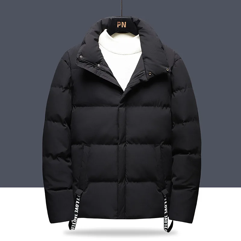 2022 Winter New Luxury Fashion Cotton Clothes Men Thickening Light Luxury Fashion Warm Jacket Boutique Clothing Simple Style