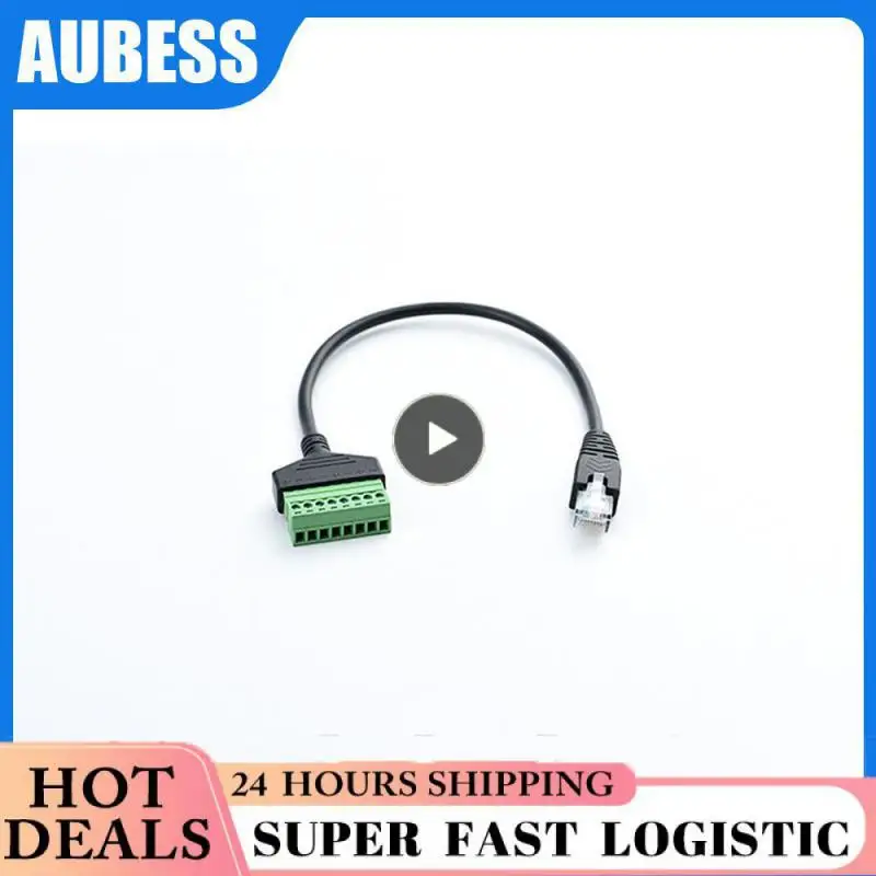 Клеммная колодка rj45 к винтовой клемме 8 p коннектор ethernet штекер контактам
