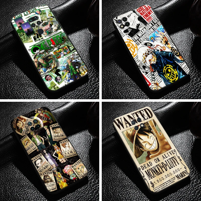 

Anime One Piece Comics For Xiaomi Redmi Note 9T 9 Pro 5G Phone Case Funda Carcasa Black Liquid Silicon Soft Coque