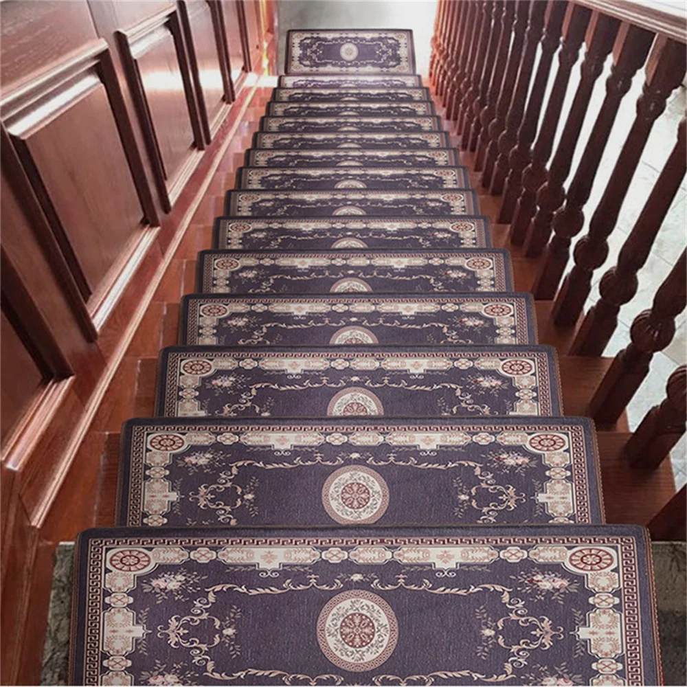 

New Style 4 Color Stair Step Mats Step Non-Slip Mat Self-Adhesive Erasable and Washable Floor Mat Step Carpet