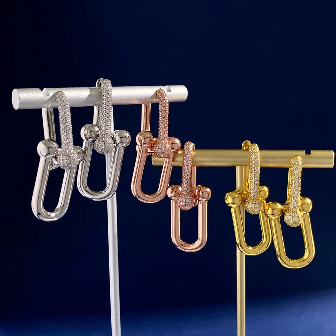 

2023 Trend 925 Sterling Silver Earrings For Womens Luxury Bamboo Joint Large Zircon Earring Fashion New In Jewelry For Women