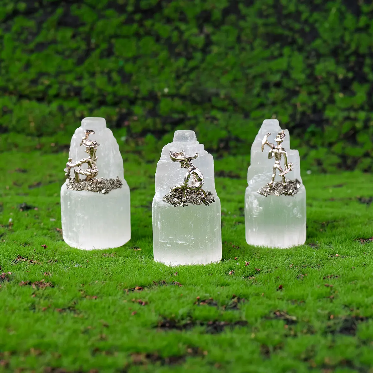 1 Шт. Натуральная Модель Selene Miner Микропейзажное Украшение Необработанный Камень