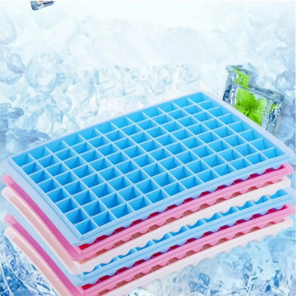 

Ice Tray Mold Food Grade BPA-free 60 Grids Ice Cube Tray Crushed Ice Tray Dustproof Lid Ice Cube Maker Bar Accessories