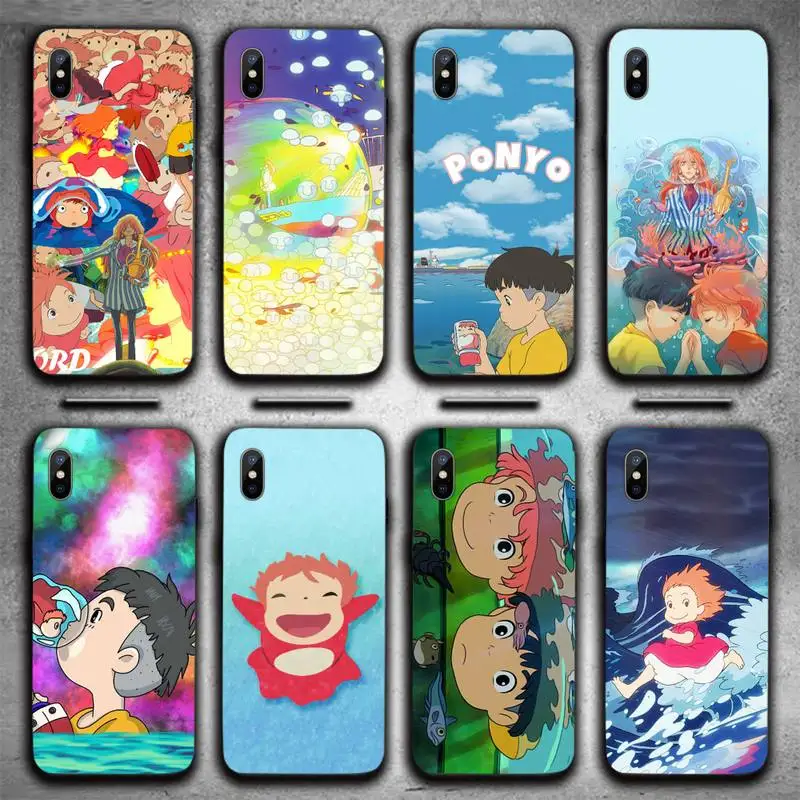 

Ponyo on the Cliff Japan anime Phone Case For iphone 12 11 13 7 8 6 s plus x xs xr pro max mini