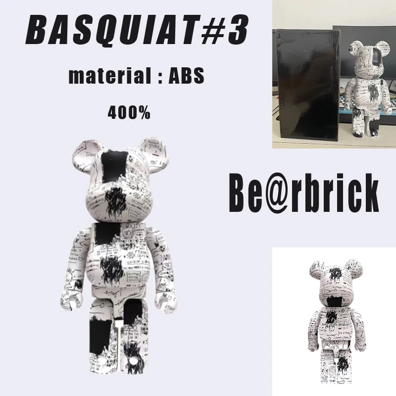 

Новый Рождественский подарок Bearbrick 400% Kawaii Be @ rbrick, медведь, кирпичный декор, модная аниме-фигурка, модель гостиной, украшение, кукла, игрушки