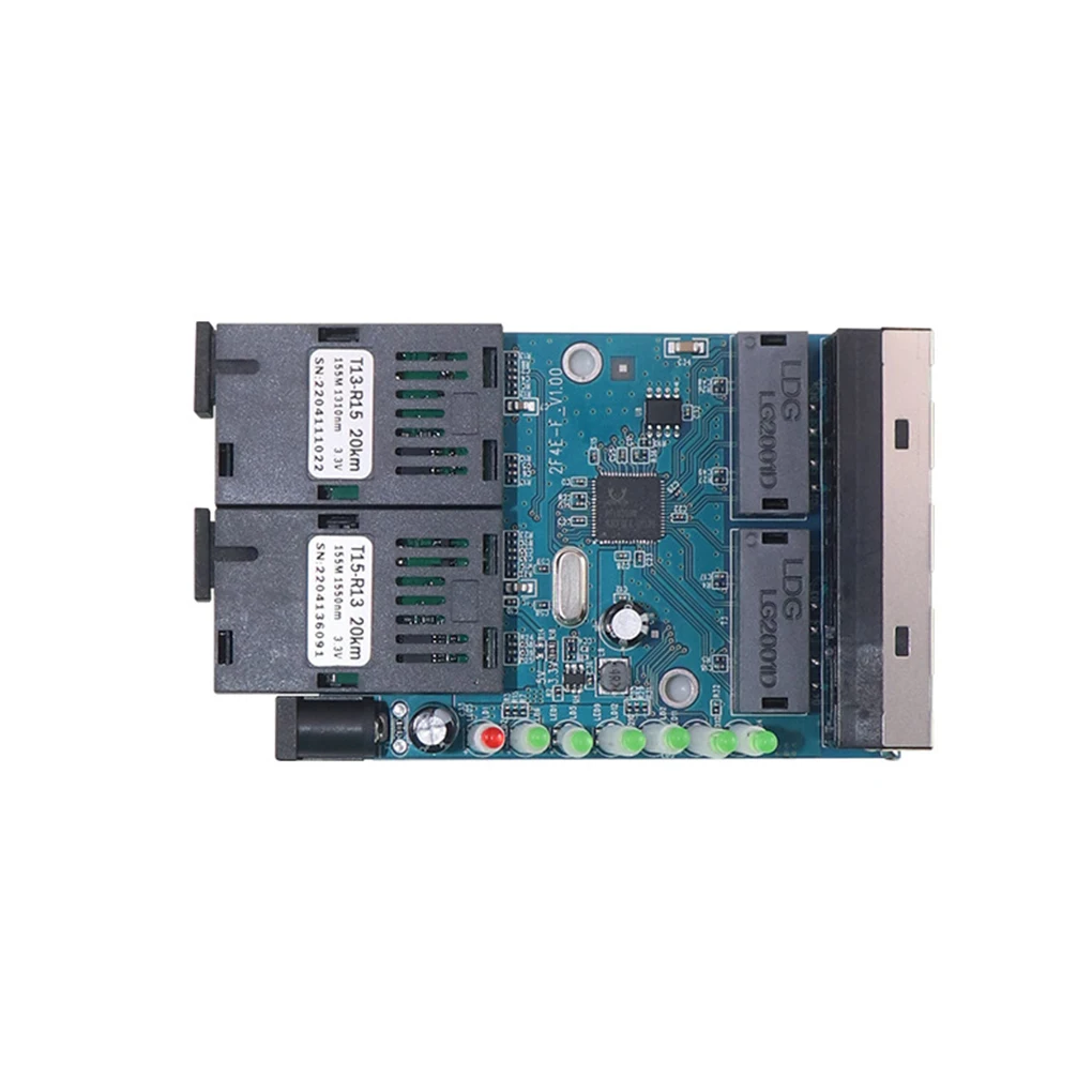 

Fiber Optic Transceiver Long Distance Network Adapter 2-in-4-out Converter