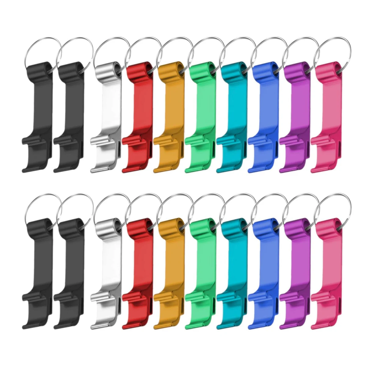 

Набор Из 20 Портативных Алюминиевых Открывалок Для Бутылок В Виде Брелоков Для Пива, Вина
