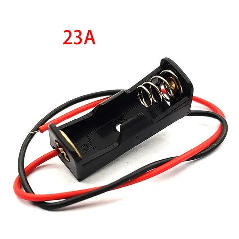 5 шт. 23A/A23 12 в зарядное устройство, держатель для аккумулятора, чехол для хранения аккумулятора 23A, коробка для аккумулятора A23 с проводами