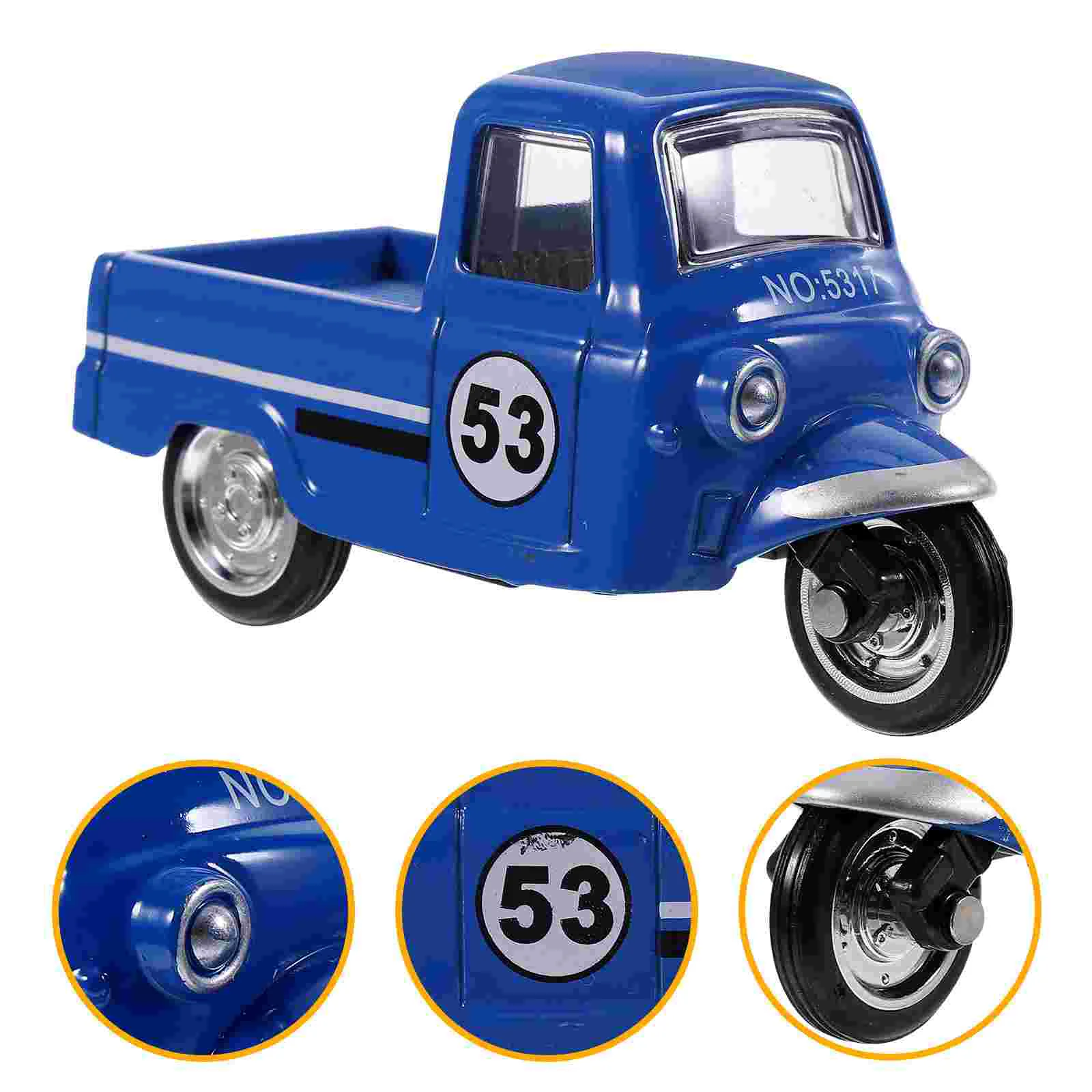 

Car Car Car Car Retro Decor Shaped Car Car Retro Decor Tricycle Home Pull Back Cupboard Vintage Figurine Model Alloy