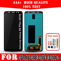 amoled for samsung galaxy a6 plus 2018 a605 sm a605fn a6 display premium quality touch screen replacement parts phones repair