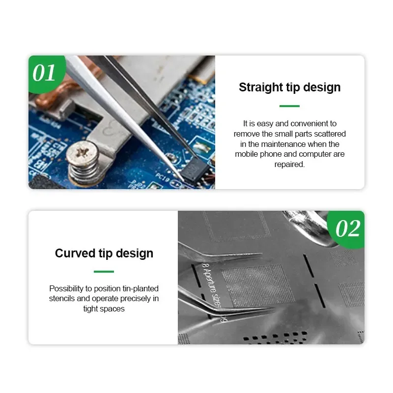 Механические промышленные пинцеты RELIFE SK-11 15 электронные антистатические