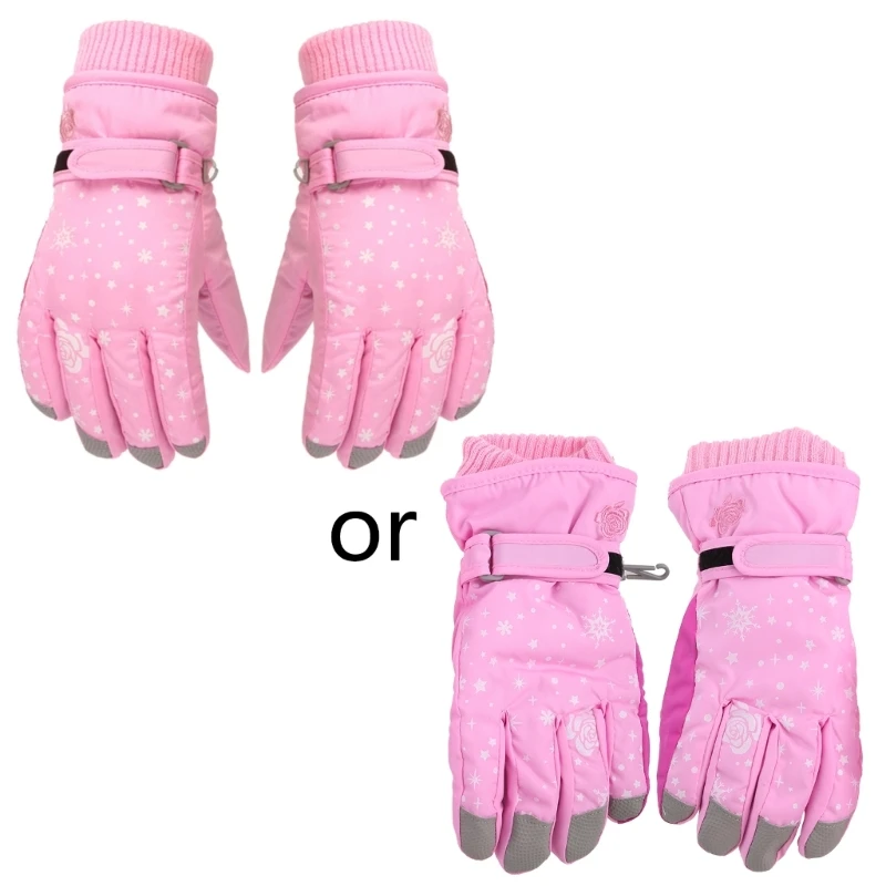 

Children Skiing Cycling Gloves Thick Warm Mittens Waterproof Windproof Outdoor Sports Snowboard Gloves for Kids