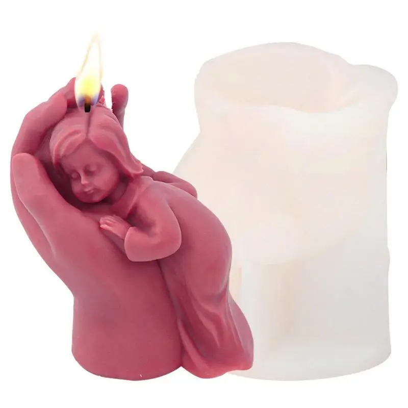 

Virgin Mary Molds Silicone Candle Making Molds With Child Silicone Epoxy Casting Mold For DIY Art Craft Candle Wax Soap Candy