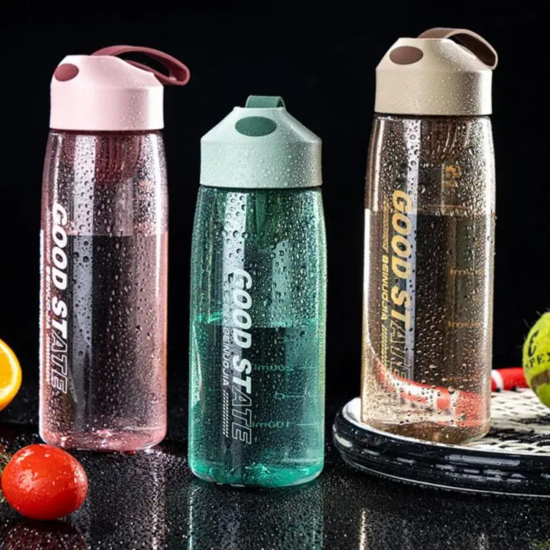 

Portable Filter Mug Outdoor Sports Cup Travel Leakproof Kettle Reminder To Drinking 480/550ml Water Bottle Plastic Scale Tumbler