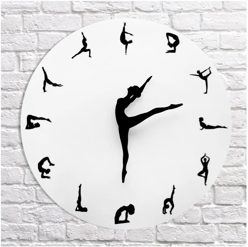 

Fashion Mute Acrylic DIY Wall Clock Home Living Room Background Art Decorative Wall Sticker Clock