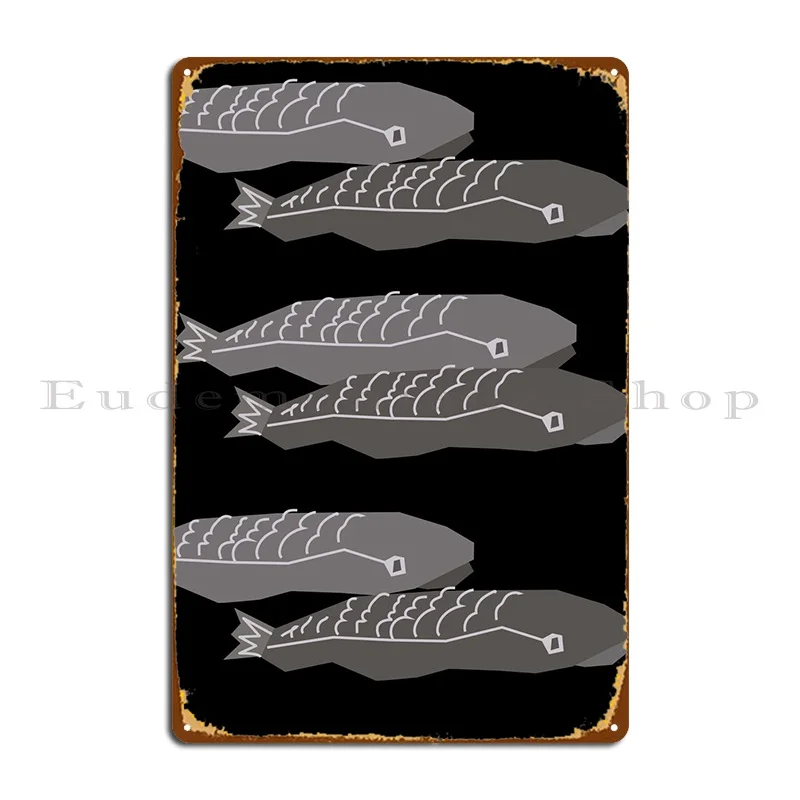 

Металлический плакат в виде черной рыбы для влюбленных, клубный Забавный дизайн, клубный жестяной плакат