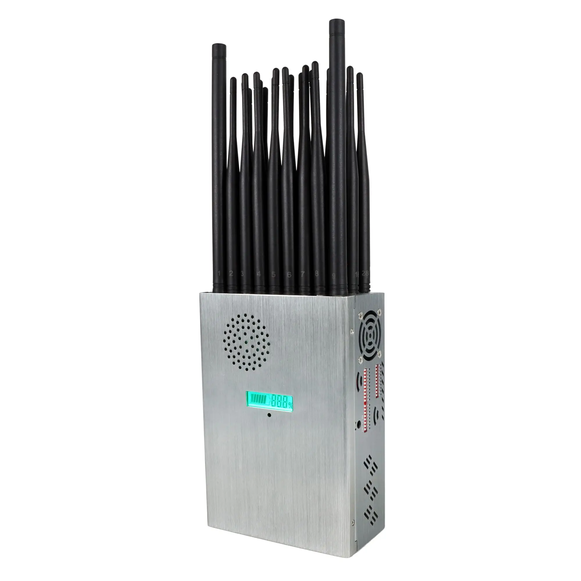 

Portable 27 Antennas handheld cell phone 2G 3G 4G 5G WiFi GPS Lojack VHF UHF 315 433 FM Radio signal detector power amplifier