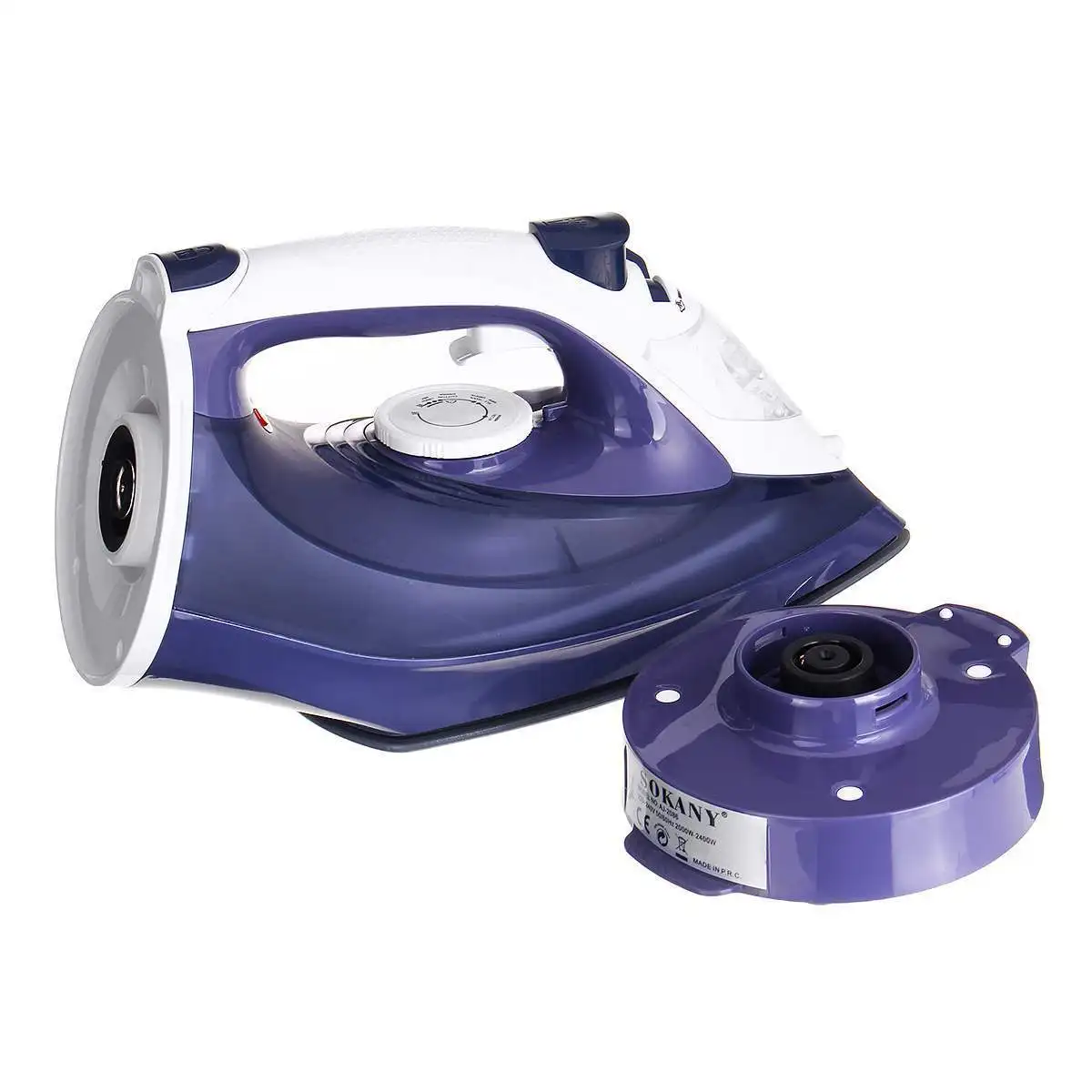 

Steam Iron & Vertical Steamer for Clothes with Ceramic Non-Stick Soleplate, Anti-Drip, Retractable Cord, 2400 Watts