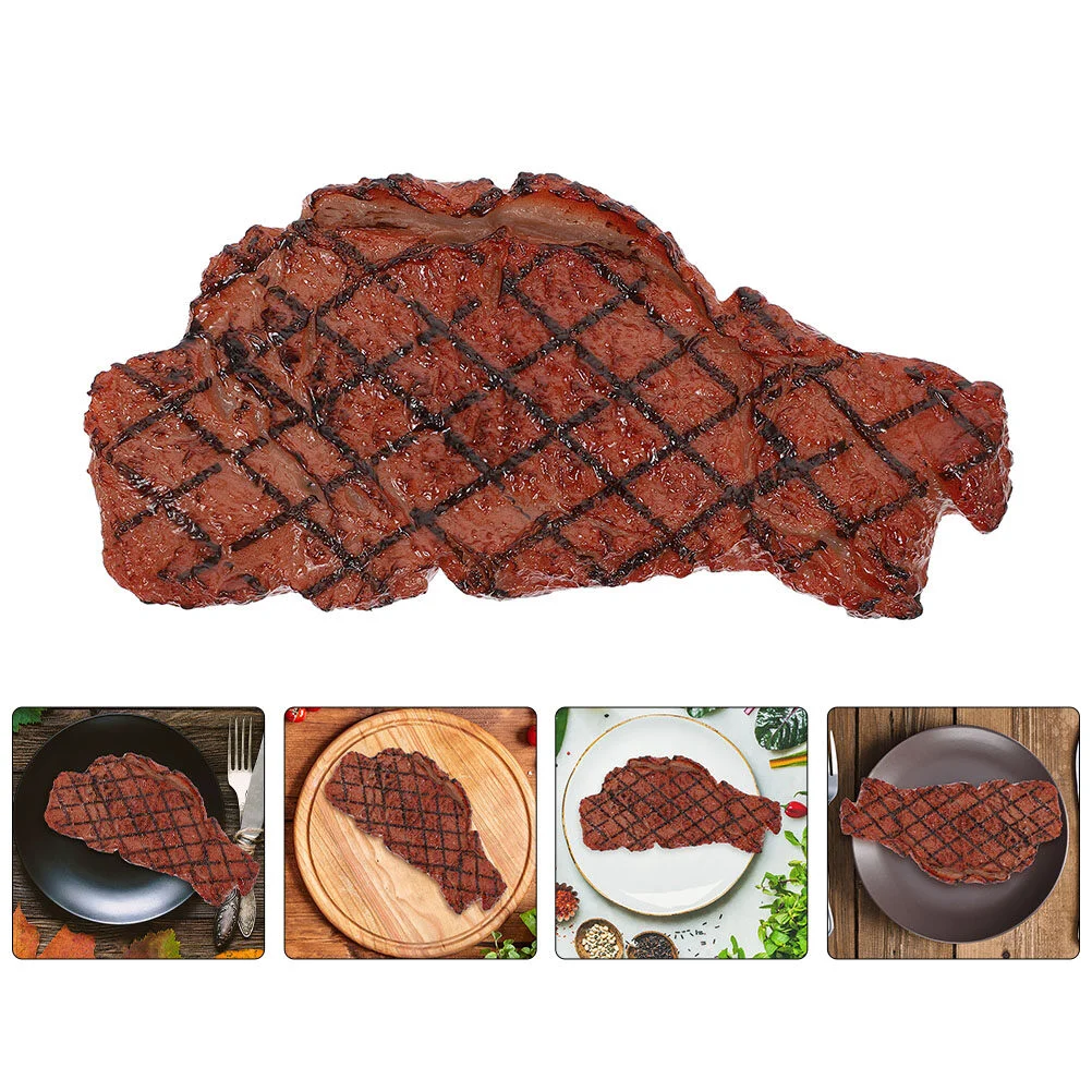 

Artificial Toddler Dollhouses Simulation Meat Simulation Lifelike Display Model For Decoration Display Props Brown