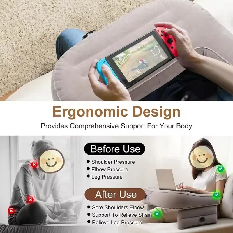 Надувная Регулируемая подставка под руку надувная подушка для чтения взрослых