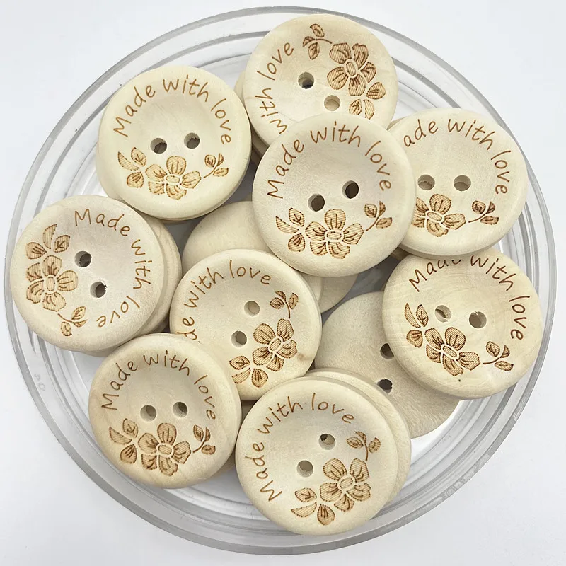 Новая цветная пуговица 15-25 мм вырезанная печатная ручная работа скрапбукинг