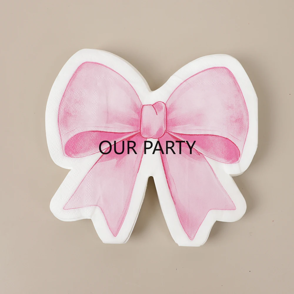 

Бумажные салфетки на тему сладкого банта 50 шт.