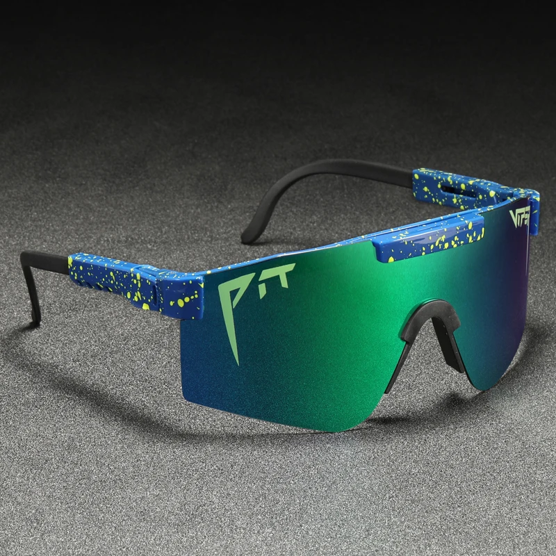 

Pit Viper Cool Mirror Polarized Sunglasses Men TR90 Anti Resistance Safety Goggle Women Overized Shades With Free Box