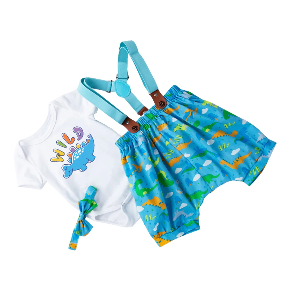 

1 Set Baby Boys Suspender Pants Romper Clothes for Infant Newborn Toddler