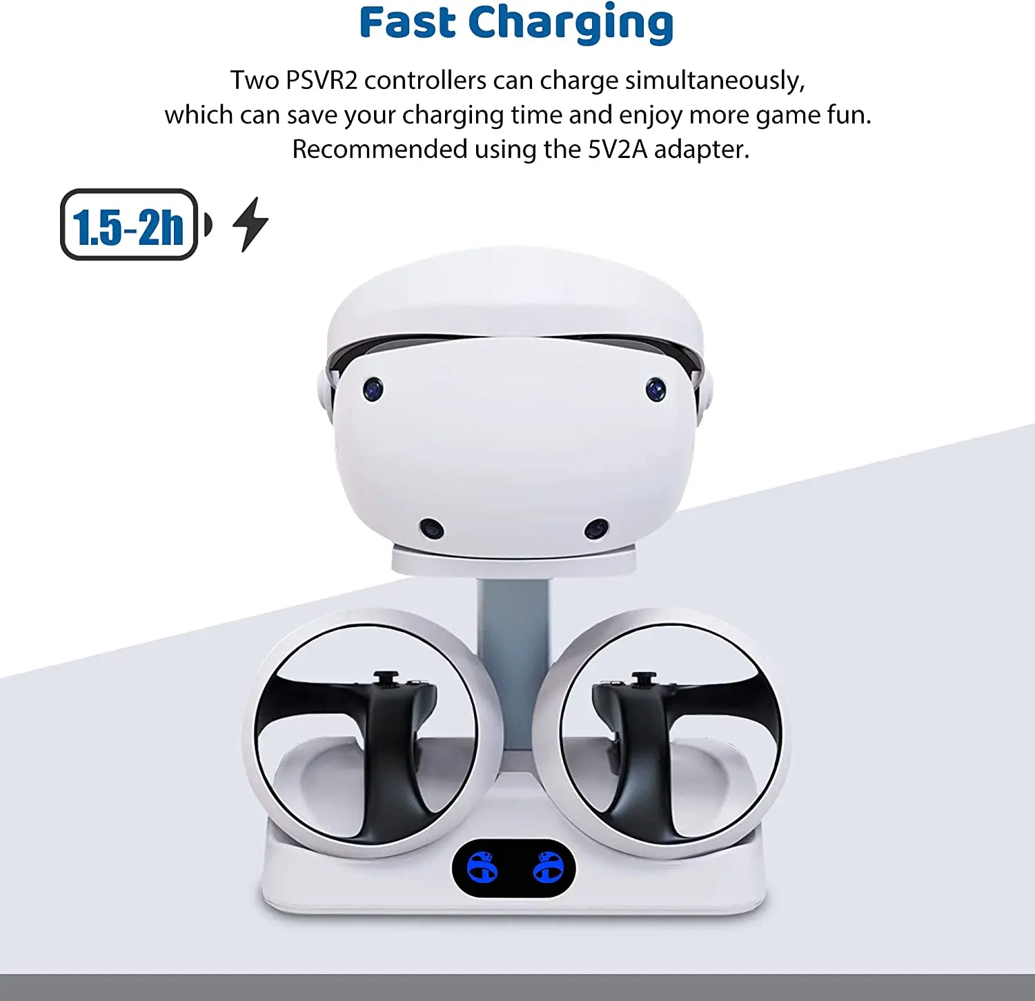 База зарядной станции для контроллера PSVR2 гарнитура VR подставка дисплея двойная