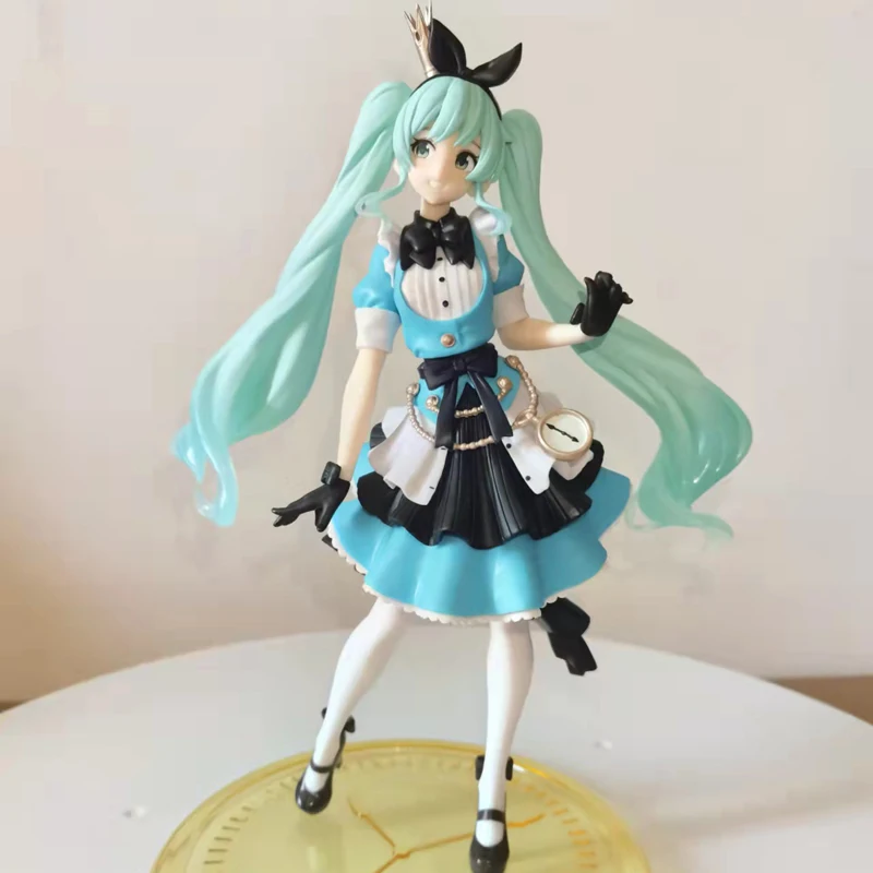 

21cm Hatsune Miku Princess Alice Action Figure Original Taito Artist Masterpiece Anime Kawaii Girl Figurines Collection Model