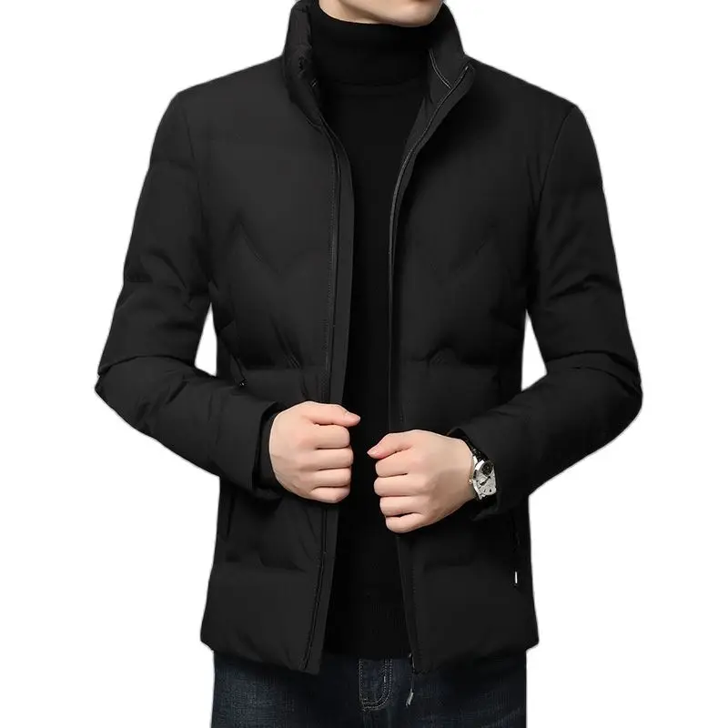 

New High Quality Grey Duck Down Coats Men Winter Warm Coats Fashion Casual Style Down Jacktes White Black Mens Clothing 2022
