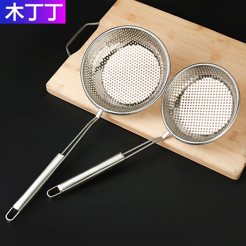 

Высококачественный металлический Дуршлаг Из Нержавеющей Стали, Круглый фильтр для соевого молока, подвешиваемый большой кухонный инструм...