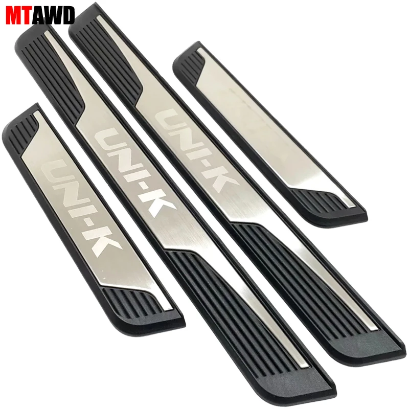 

Аксессуар из нержавеющей стали для Changan UNI-K Unik 2021 2022, защитная Накладка на порог автомобиля, защитная накладка