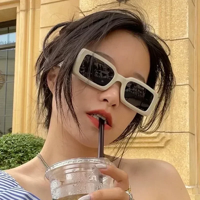 Солнечные очки в стиле ретро для мужчин и женщин небольшие прямоугольные